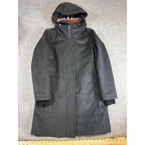 Pendleton Coat Jacket Womens Gray Wool Hooded Full Zip Outdoor Gorpcore Small